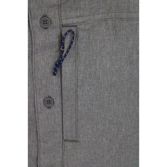 Costa Large Button Down Shirt Olive Green Short Sleeve Nwt - Picture 3 of 8